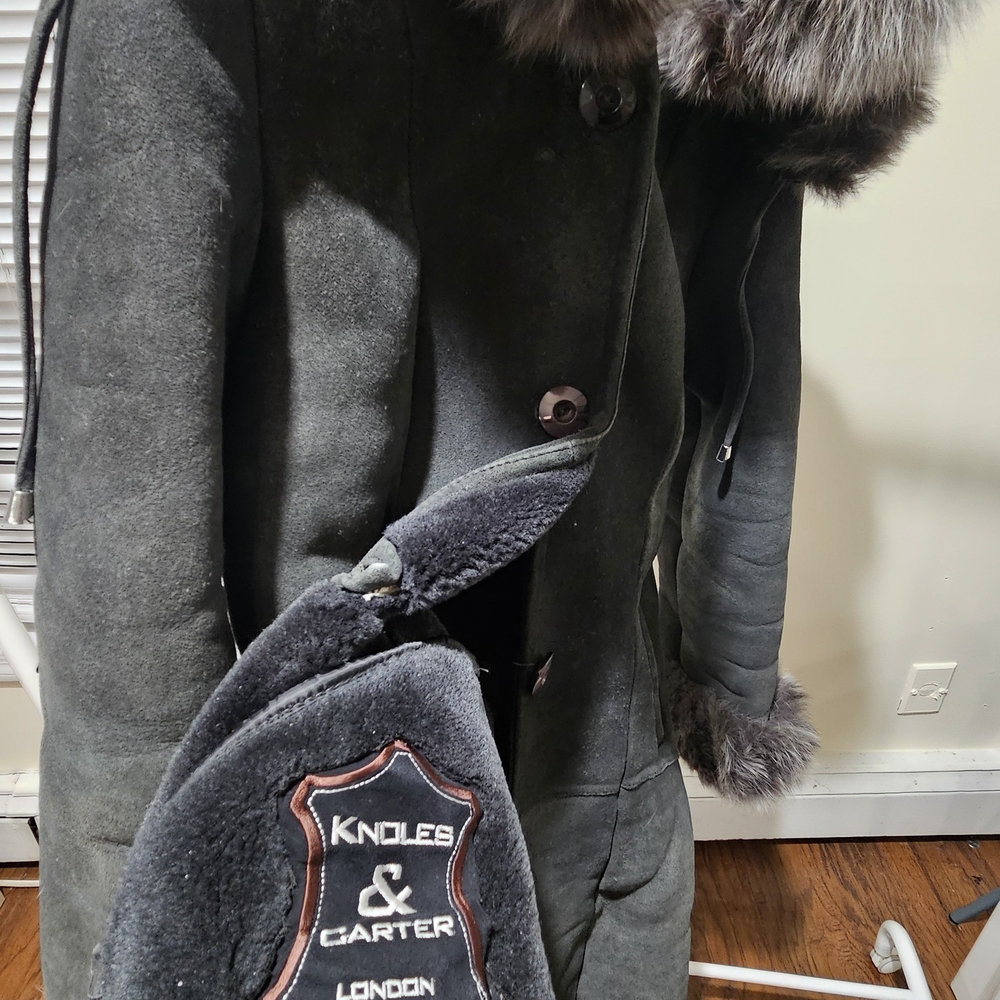 LUXURY KNOLES & GARTER LONDON Shearling Coat - Picture 2 of 7